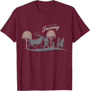 Disney Frozen 2 Believe In The Journey Group Silhouettes T-Shirt - T-Shirt | Maroon