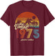 1975 Vintage Birthday Retro Gifts Woman 70s 80s T-Shirt - T-Shirt | Maroon