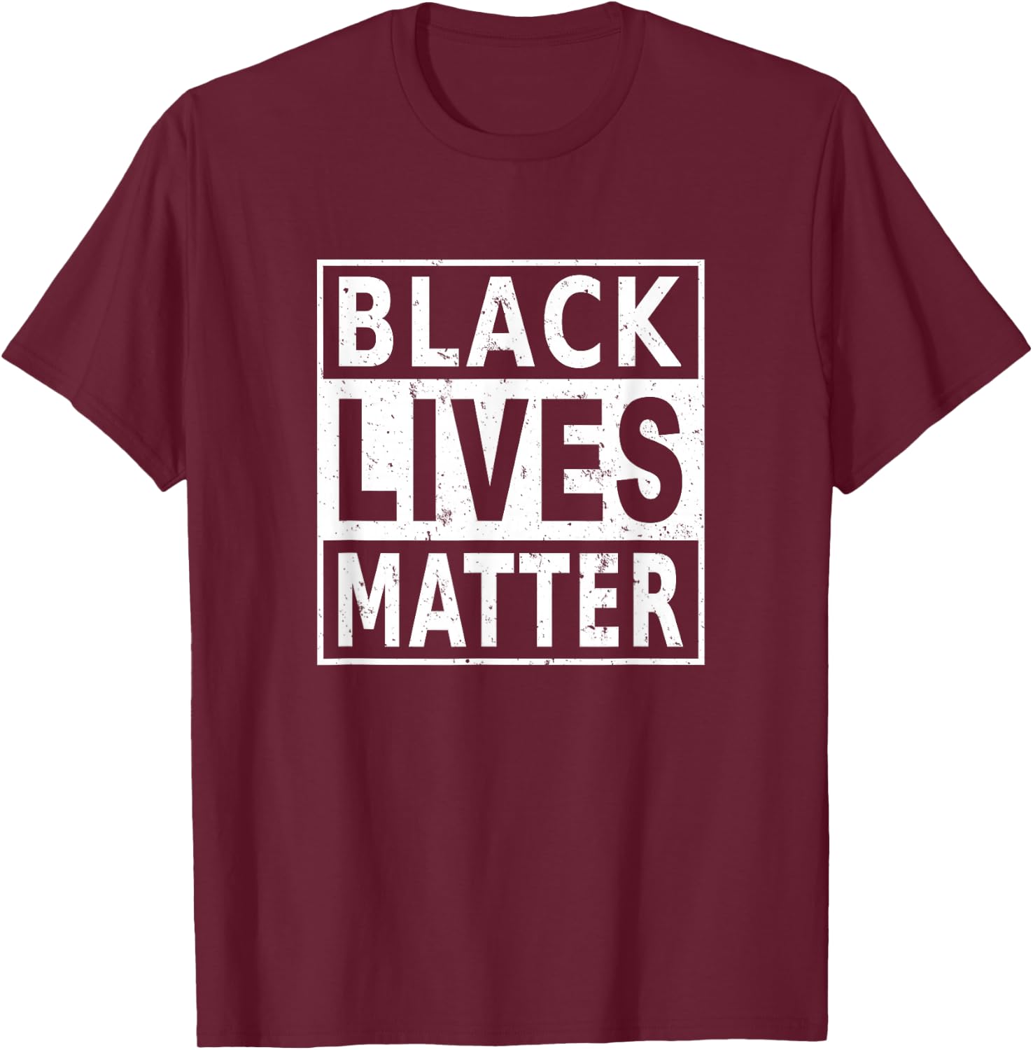 Black Lives Matter BLM Black History Month Protest Power T-Shirt - T-Shirt | Maroon