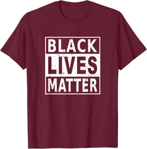 Black Lives Matter BLM Black History Month Protest Power T-Shirt - T-Shirt | Maroon