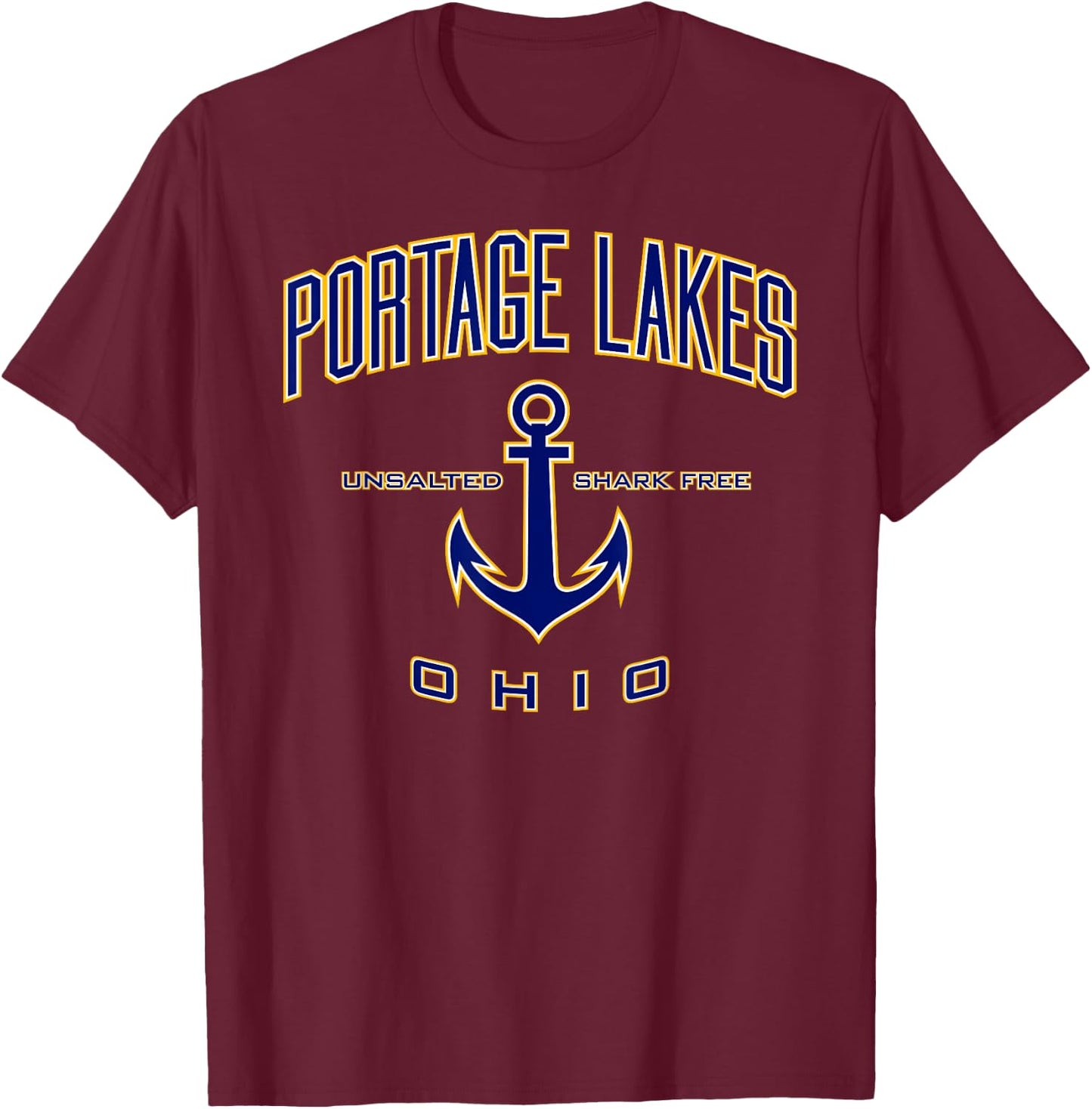 Portage Lakes Shirt , Men, Girls & Boys T-Shirt - T-Shirt | Maroon