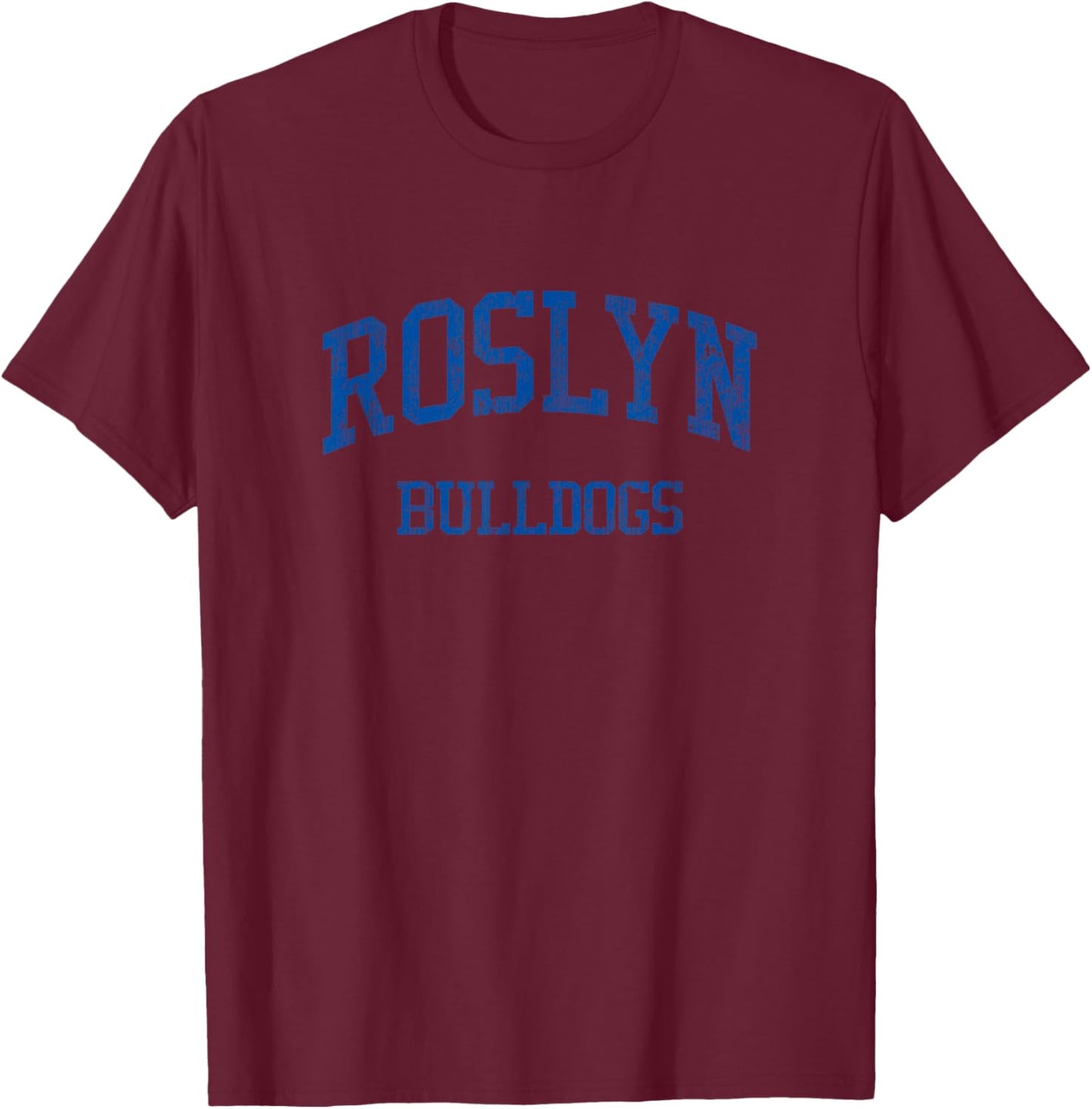 Roslyn High School HS Roslyn Heights NY Vintage Sports T-Shirt - T-Shirt | Maroon