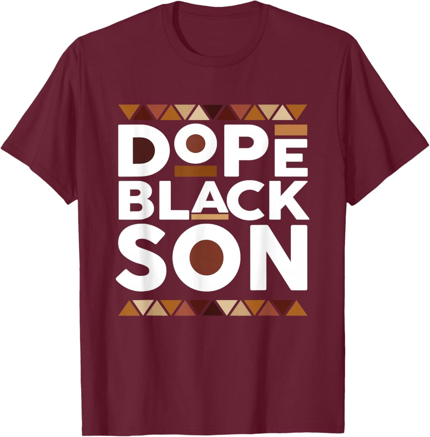 Black History Month Family Matching Melanin Dope Black Son T-Shirt - T-Shirt | Maroon