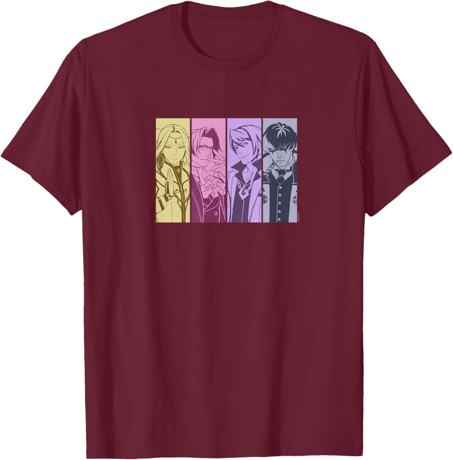 Capcom Apollo Justice: Ace Attorney , Erwachsene, Fans of animated content, young adults, teenagers, Kurzarm, , Schwarz, S T-Shirt - T-Shirt | Maroon