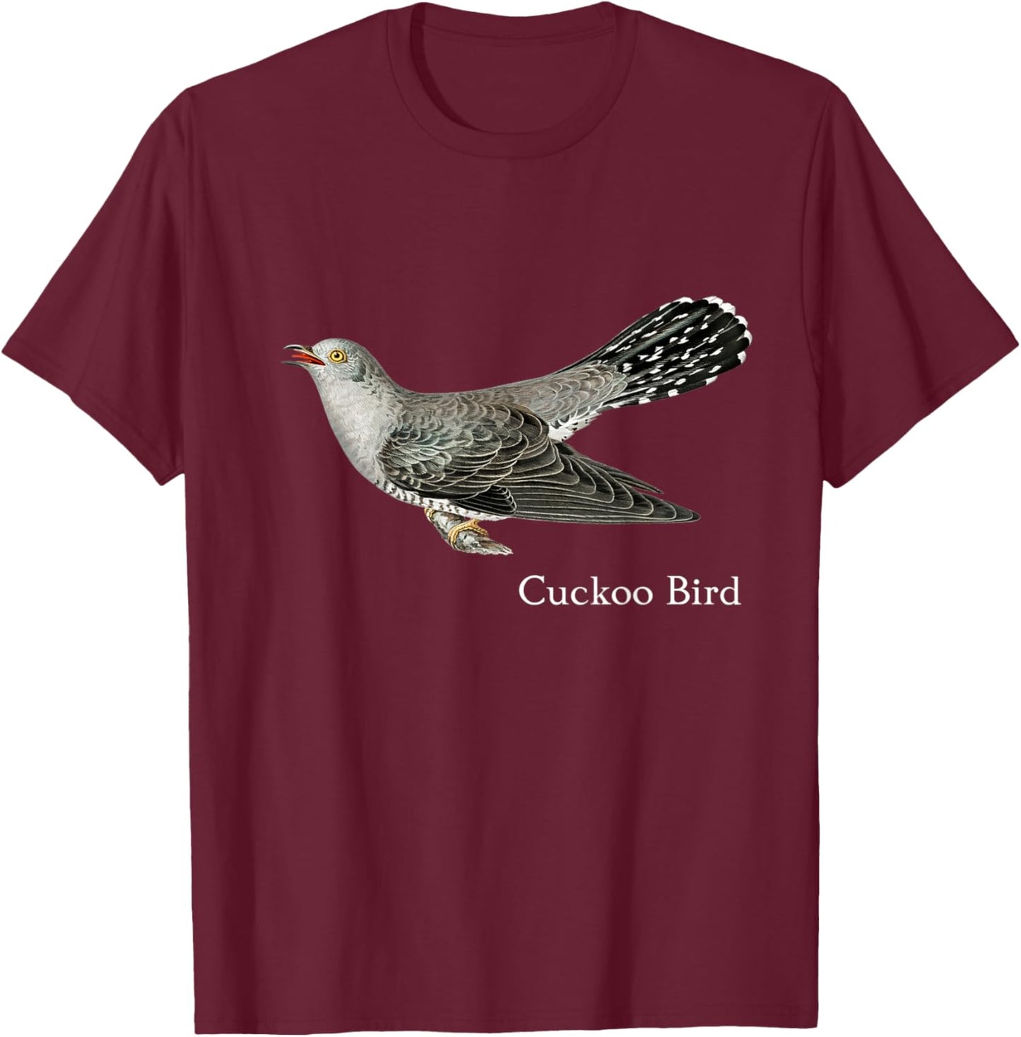 Cuckoo Bird Shirt Ornithology Bird T-Shirt - T-Shirt | Maroon