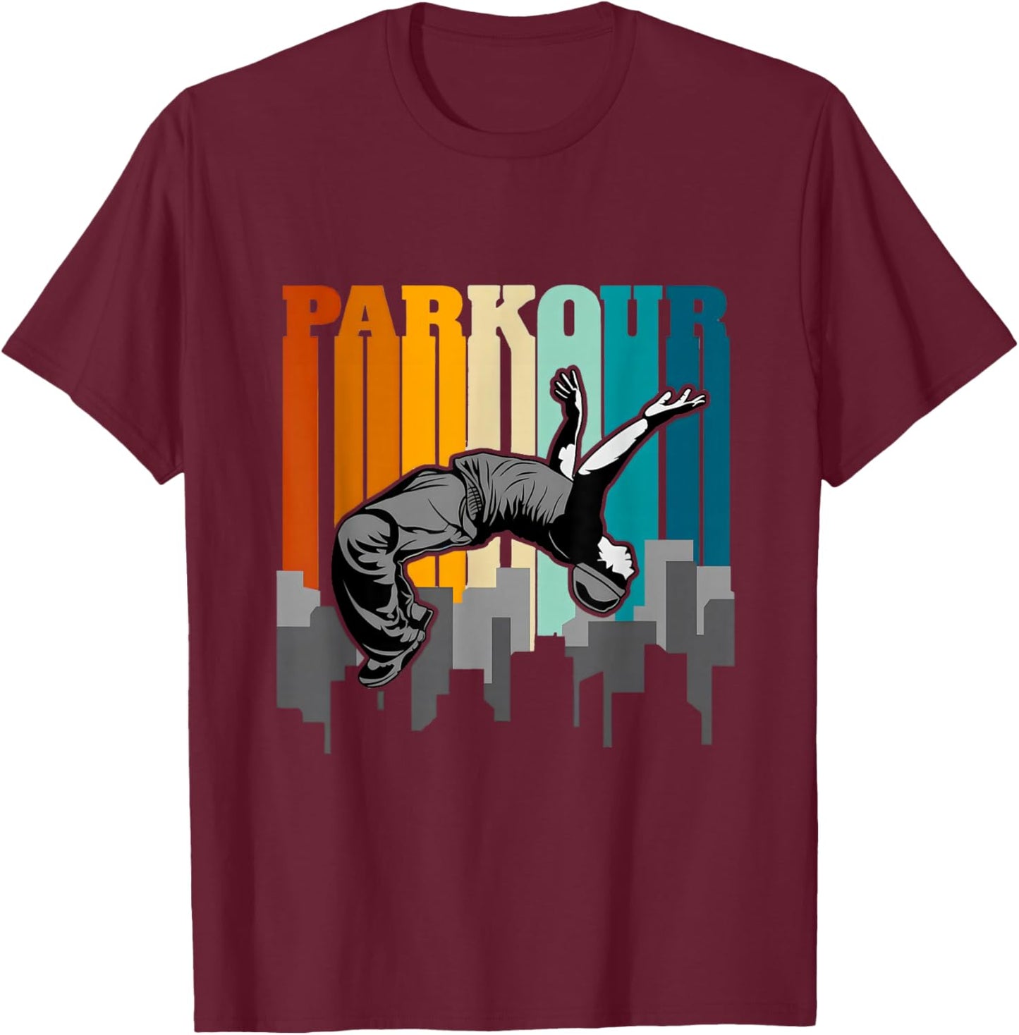 Parkour shirt for boys, parkour for kids, parkour for girls T-Shirt - T-Shirt | Maroon