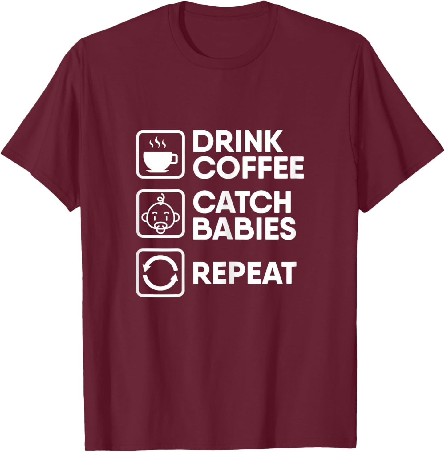 Midwife Obstetrician Doula Pregnant - Midwife T-Shirt - T-Shirt | Maroon