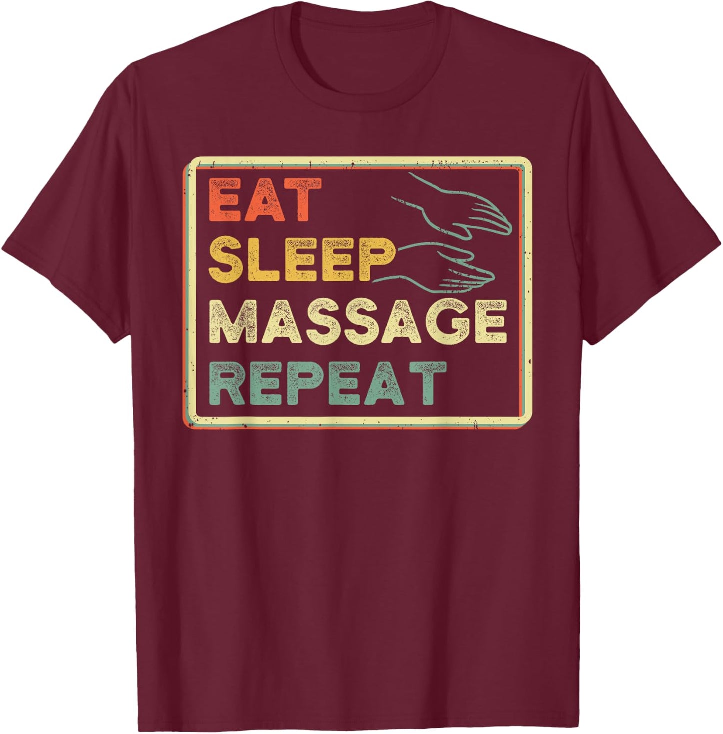 Massage Therapist Masseur Body Pain Masseuse Treatment T-Shirt - T-Shirt | Maroon
