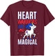 Heart Warriors Are Magical Congenital Heart Disease T-Shirt - T-Shirt | Maroon