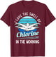 I Love The Smell Of Chlorine In The Morning Swimming Swim T-Shirt - T-Shirt | Maroon