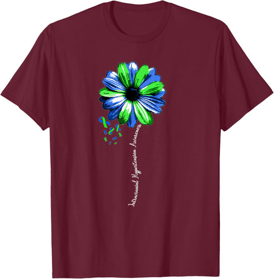 Intracranial Hypertension Awareness Shirt Warrior Pretty T-Shirt - T-Shirt | Maroon