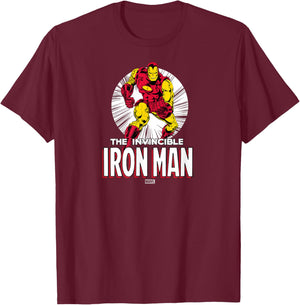 Iron Man - Iron Man T-Shirt - T-Shirt | Maroon