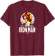 Iron Man - Iron Man T-Shirt - T-Shirt | Maroon
