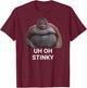 Uh Oh Stinky Poop Dank Memes Le Monke T-Shirt - T-Shirt | Maroon