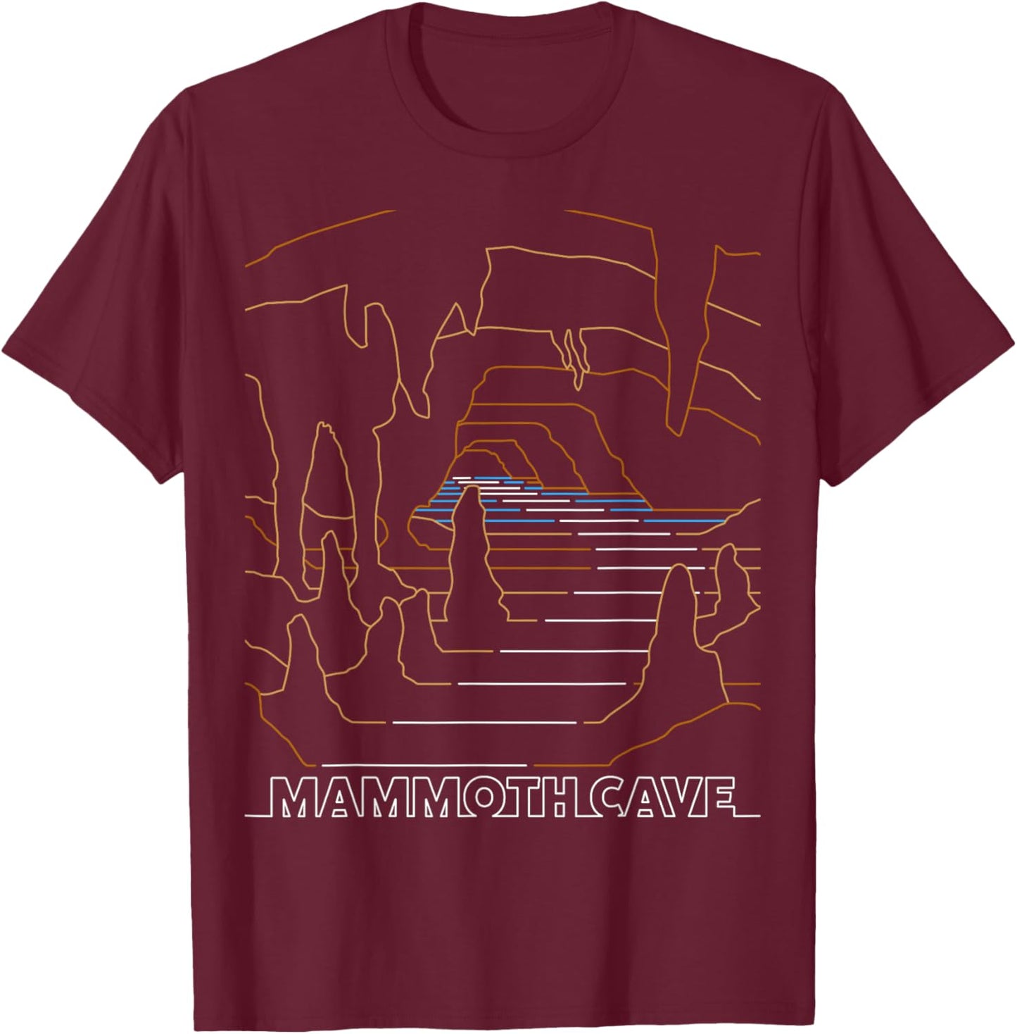 Vintage Mammoth Cave National Park - Vintage Kentucky T-Shirt - T-Shirt | Maroon