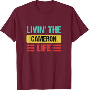 Cameron Name T-Shirt - T-Shirt | Maroon