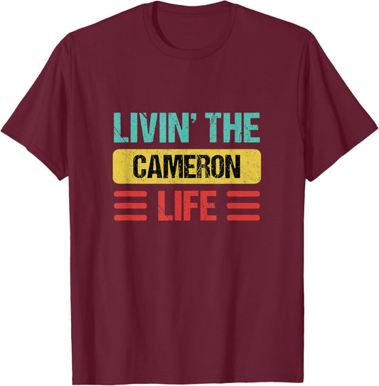 Cameron Name T-Shirt - T-Shirt | Maroon