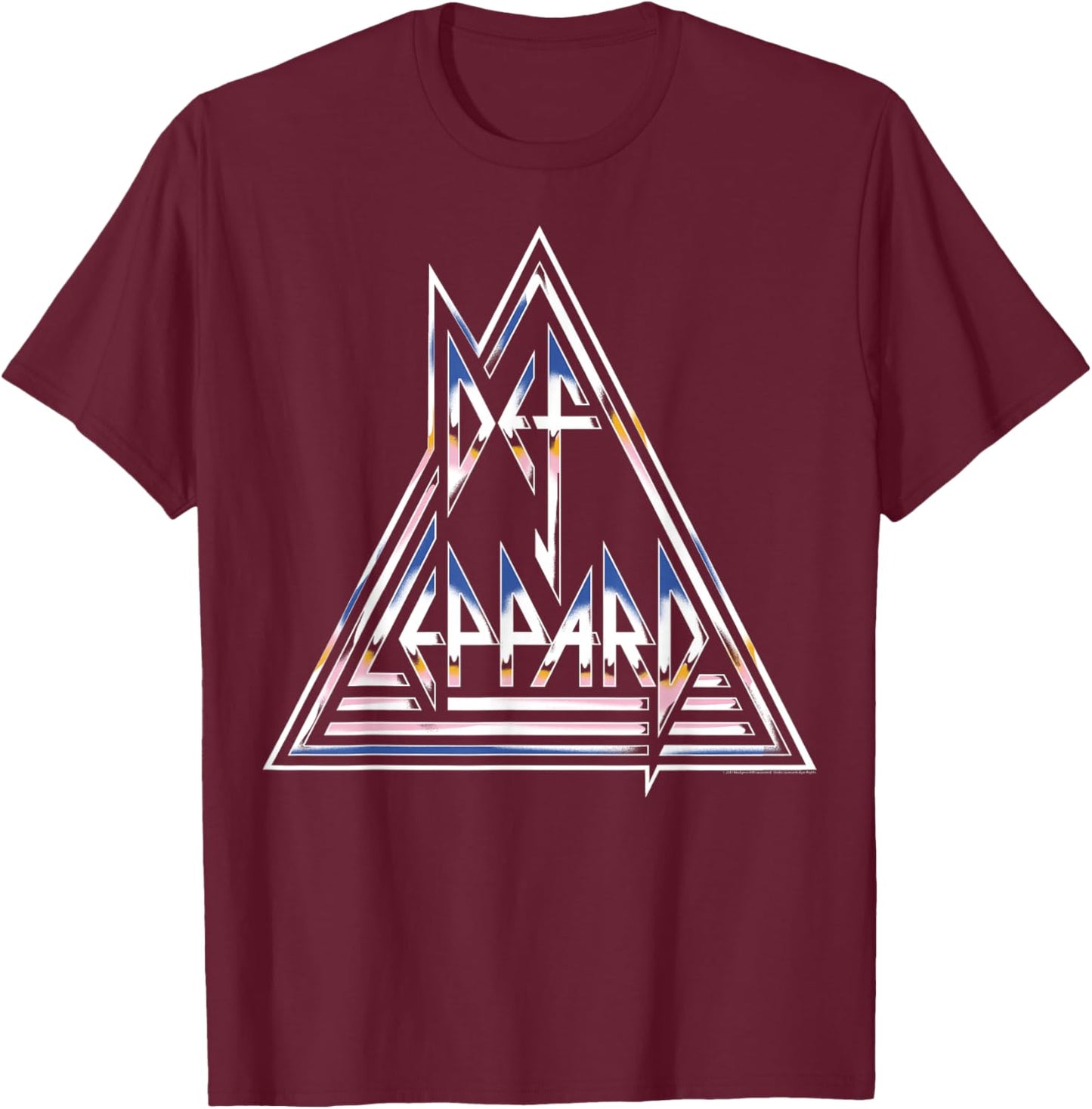 Def Leppard - Collide T-Shirt - T-Shirt | Maroon