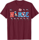 4th Of July Nurse US Flags Patriotic Scrub Top Women Men T-Shirt - T-Shirt | Maroon