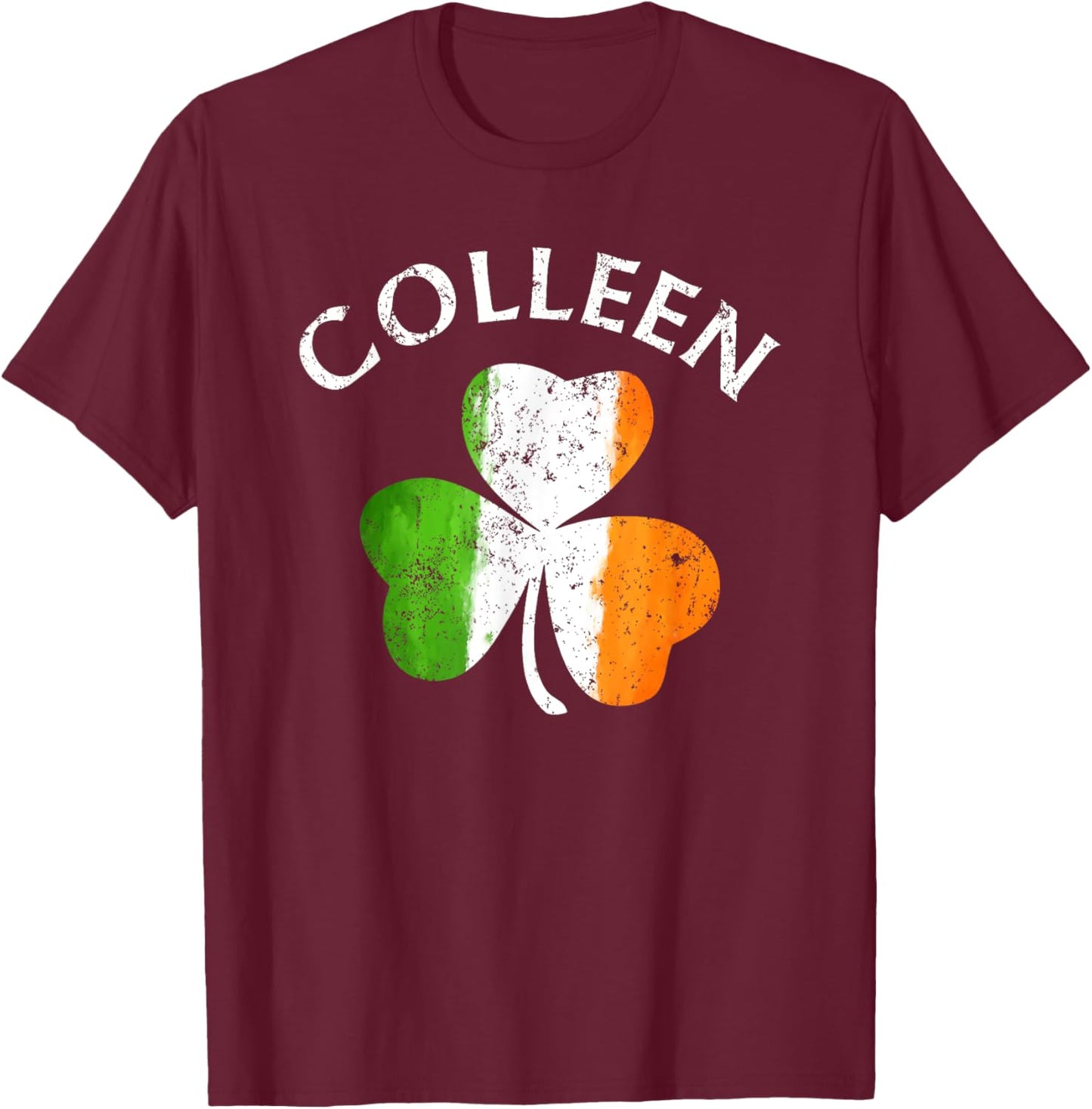 Colleen Name Gift - Lucky Irish Pride T-Shirt - T-Shirt | Maroon