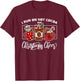 I Run on Hot Cocoa and Christmas Cheer Holiday T-Shirt - T-Shirt | Maroon