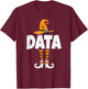 Data Analyst Statistics Scientist Halloween Themed T-Shirt - T-Shirt | Maroon