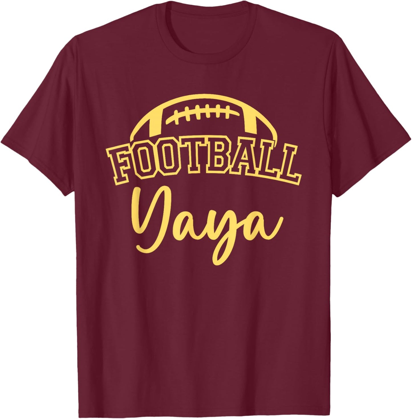 Football Yaya Matching Family Football T-Shirt - T-Shirt | Maroon