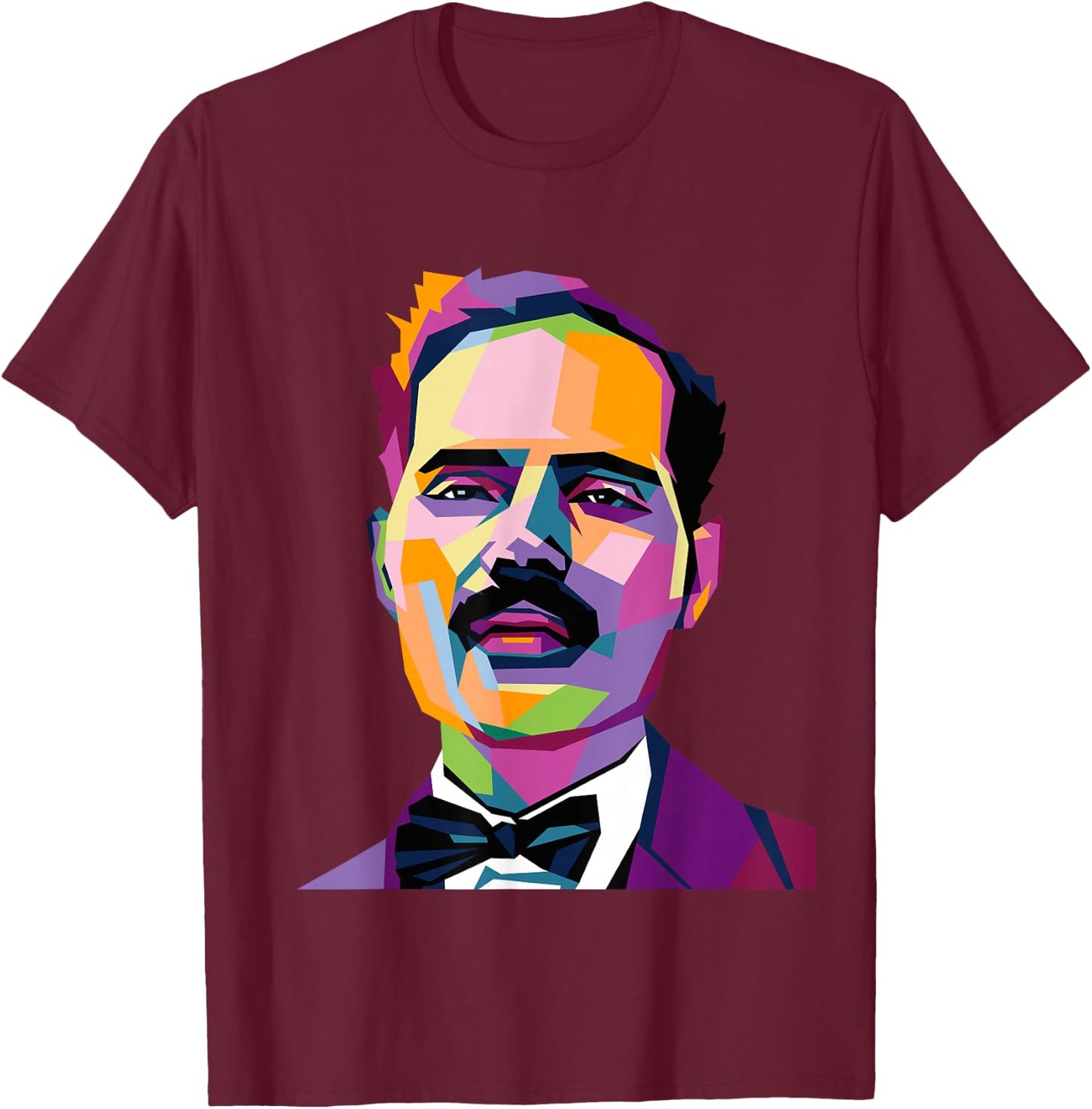 Pedro Albizu Campos Puerto Rico History Resiste Pop Art T-Shirt - T-Shirt | Maroon