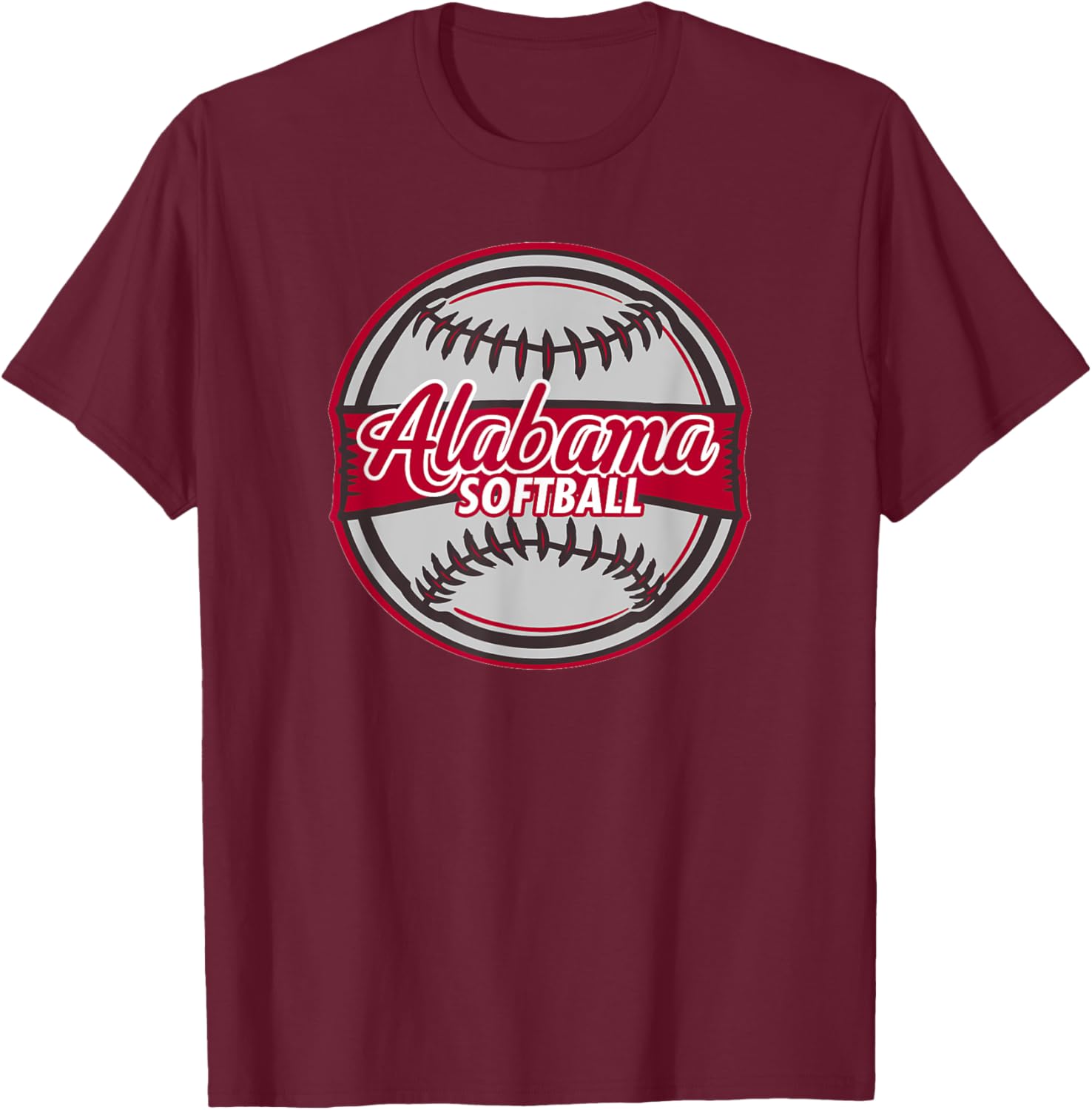 Alabama Softball T-Shirt - T-Shirt | Maroon