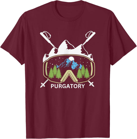 Purgatory Resort Colorado Skiing Ski Resort Souvenir T-Shirt - T-Shirt | Maroon