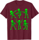 Dancing Skeletons Dance Challenge Girl Boys Kids Halloween Small T-Shirt - T-Shirt | Maroon