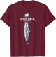 Moby Dick, Herman Melville whale literary gift T-Shirt - T-Shirt | Maroon