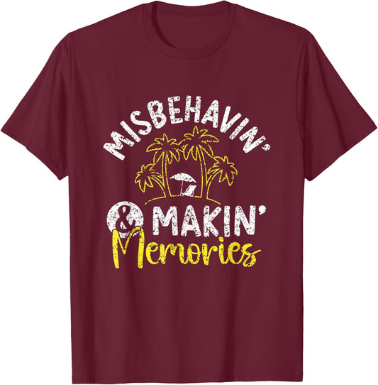 La Mauvaise Conduite Et La Création De Souvenirs Amis Mignon T-Shirt - T-Shirt | Maroon