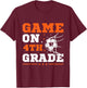 Soccer Game On 4th Grade Back To School Cute Sports Boys T-Shirt - T-Shirt | Maroon