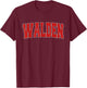 WALDEN NY NEW YORK Varsity Style USA Vintage Sports T-Shirt - T-Shirt | Maroon