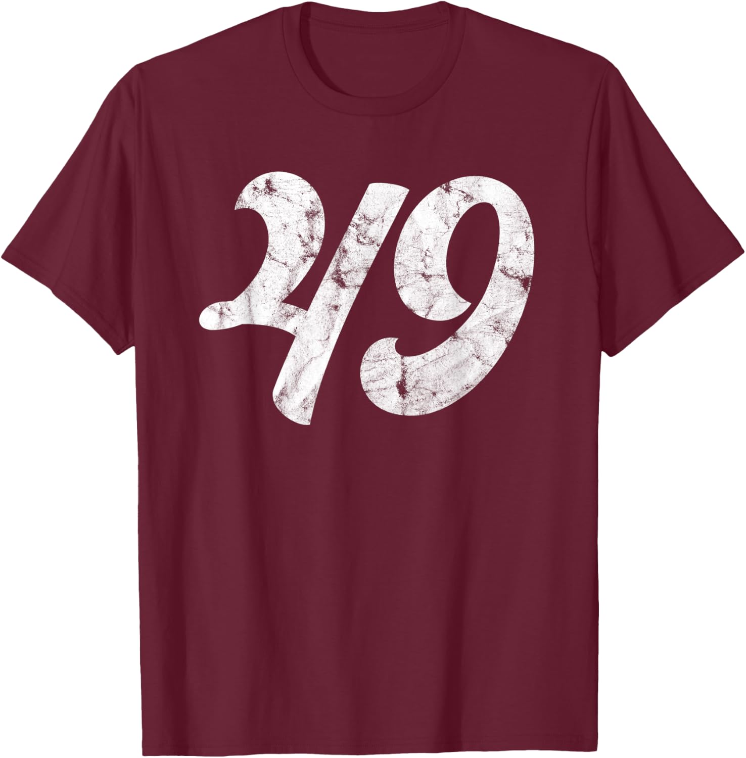 49th Birthday gift | Classic Vintage Women Men 49 year old T-Shirt - T-Shirt | Maroon