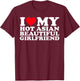 I Love My Hot Asian Beautiful Girlfriend T-Shirt - T-Shirt | Maroon