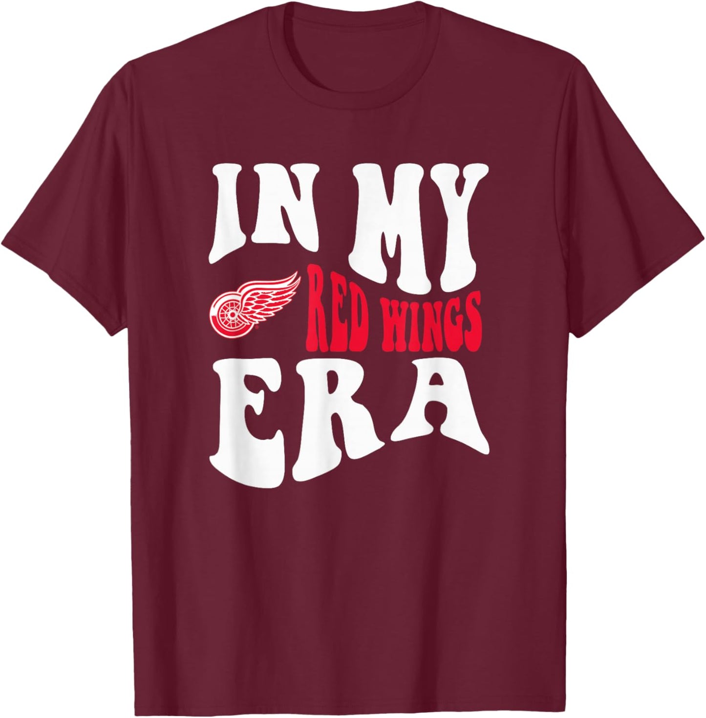 Detroit Red Wings Era Officially Licensed T-Shirt - T-Shirt | Maroon