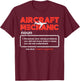 Aircraft Mechanic Definition Airplane Technician Men Women T-Shirt - T-Shirt | Maroon