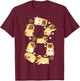 Cute Dog 8th Birthday Gift | Cool 8 Years Old Pug Boys Girls T-Shirt - T-Shirt | Maroon