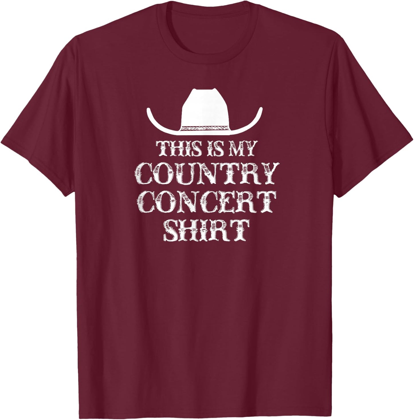 Country Concert T-Shirt - T-Shirt | Maroon