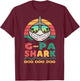 G-pa Shark Father's Day Papa Dad Grandpa Men Gift T-Shirt - T-Shirt | Maroon