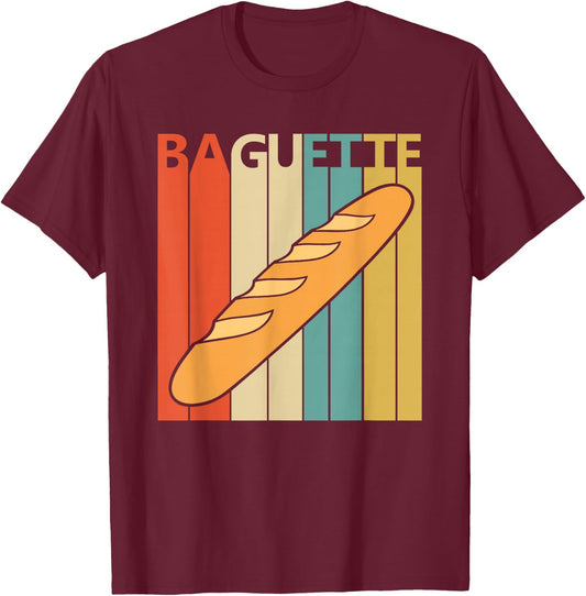 Vintage Baguette T-Shirt - T-Shirt | Maroon