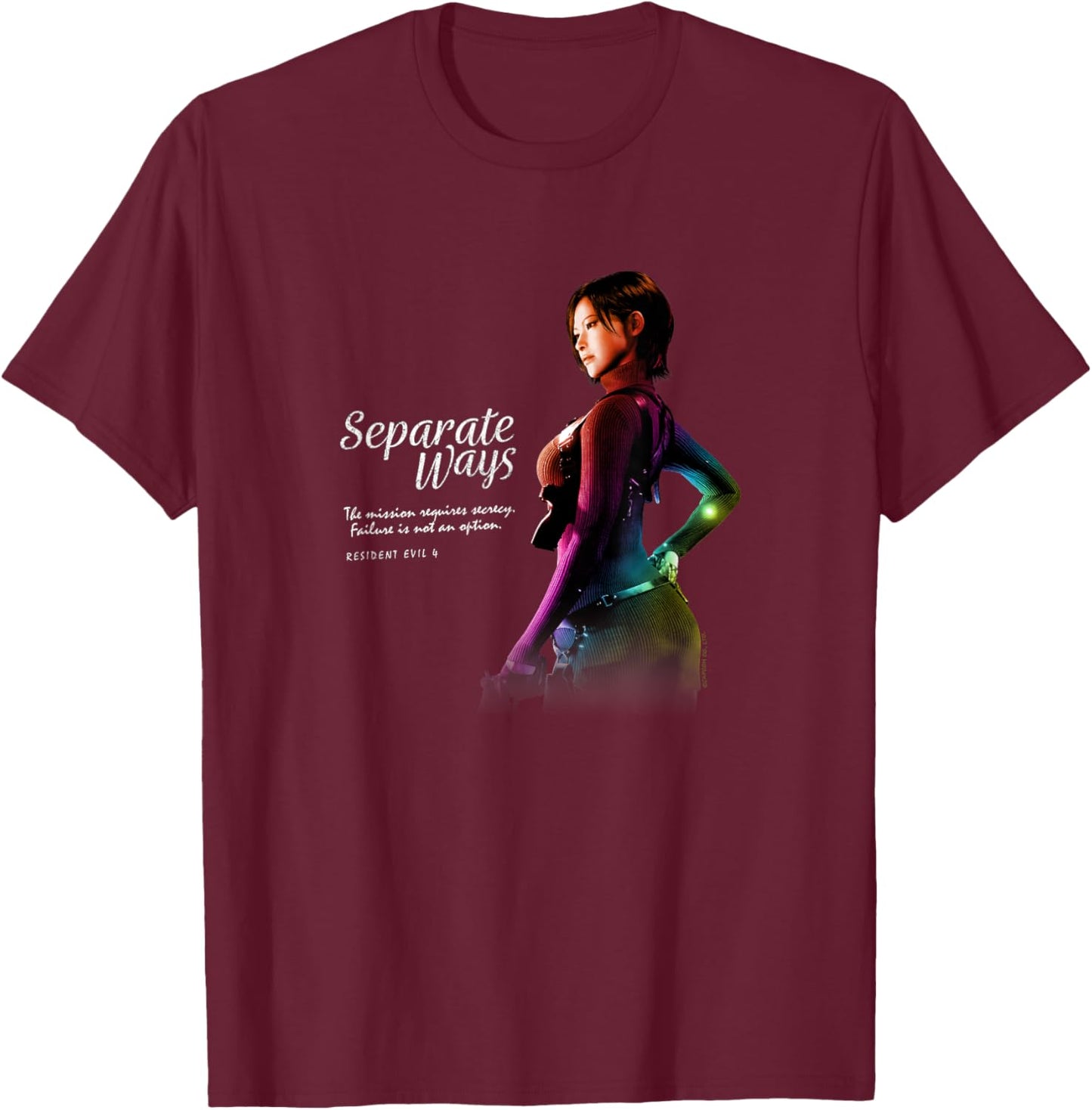 RESIDENT EVIL 4 Gaming Design T-Shirt - T-Shirt | Maroon