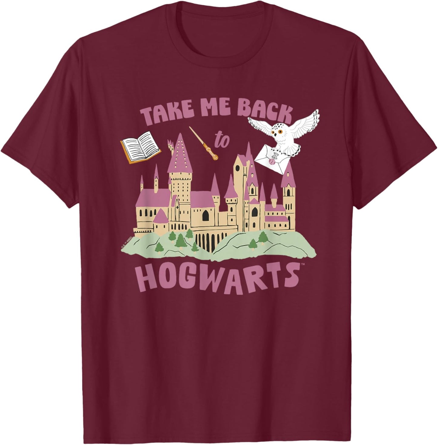 Harry Potter Take Me Back To Hogwarts T-Shirt - T-Shirt | Maroon