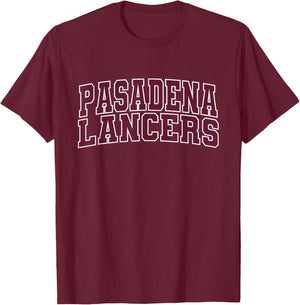 Pasadena City College Lancers Apparel Sports Fan T-Shirt - T-Shirt | Maroon