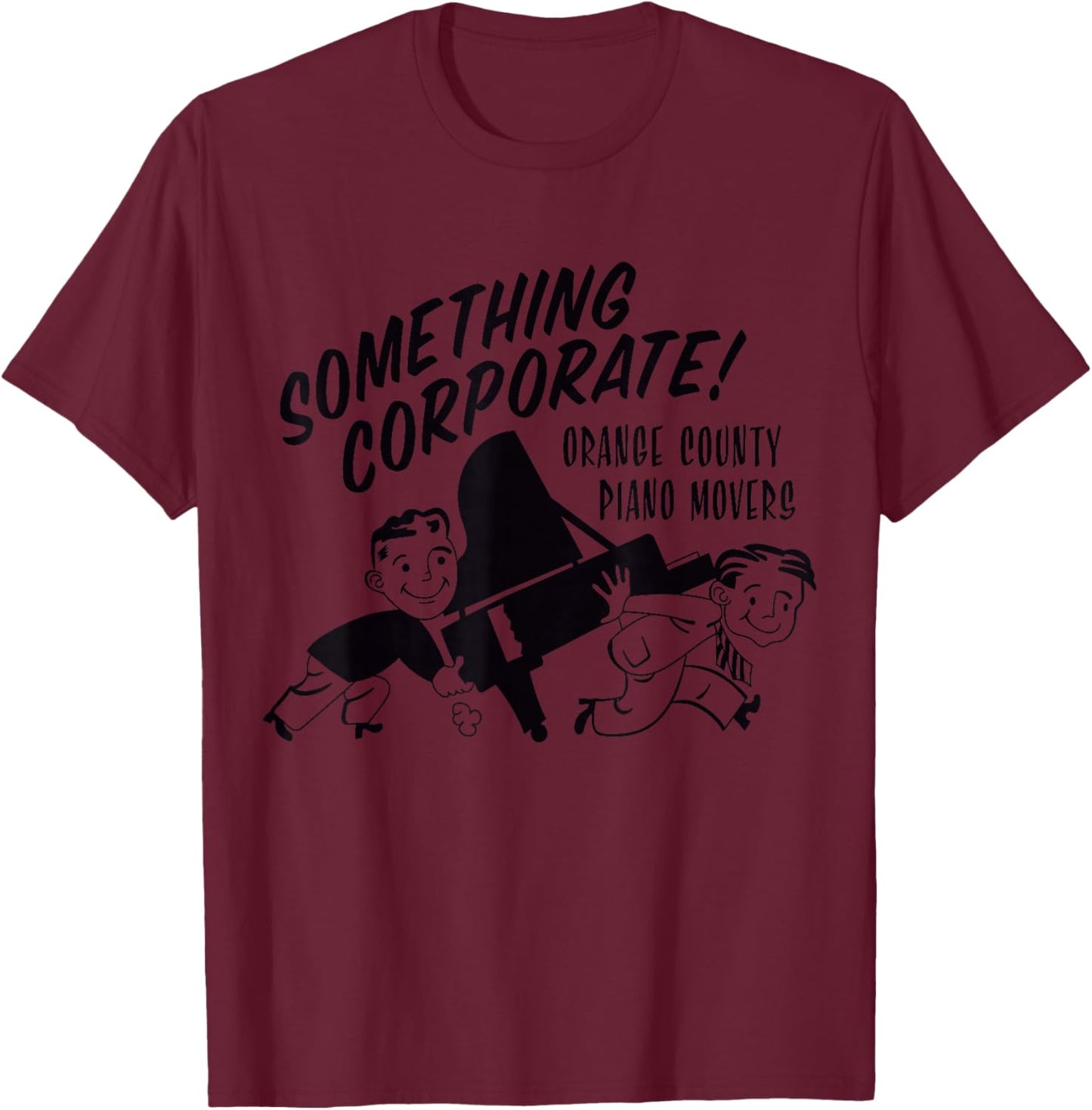 Something Corporate - Piano Movers T-Shirt - T-Shirt | Maroon