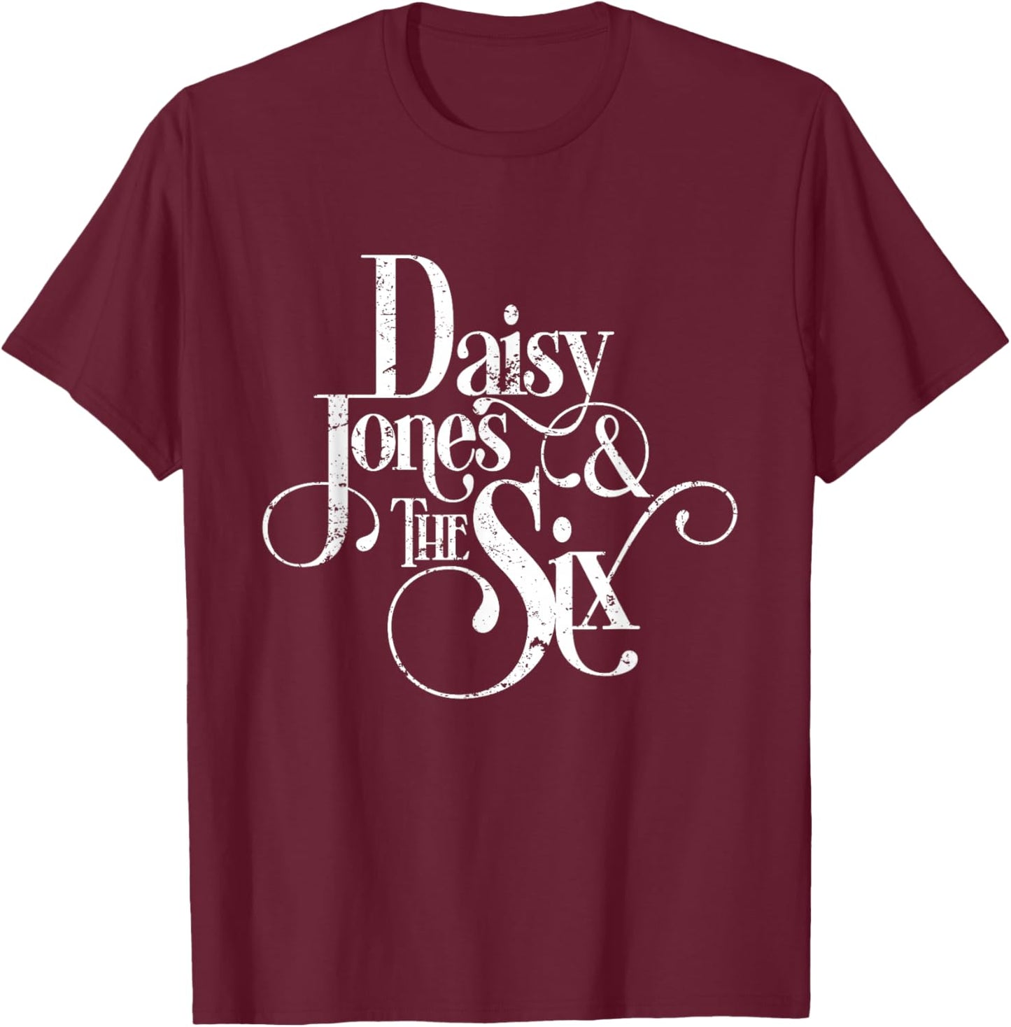 Daisy Jones & the Six - Vintage Band Logo T-Shirt - T-Shirt | Maroon