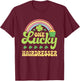 One Lucky Hairdresser St Patricks Day Rainbow Green T-Shirt - T-Shirt | Maroon