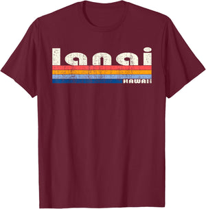 Vintage 70s 80s Style Lanai HI T-Shirt - T-Shirt | Maroon